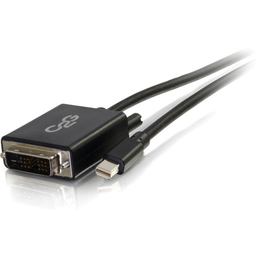 Câble adaptateur Mini DisplayPort mâle vers DVI-D mâle à liaison unique C2G de 1,8 m - Noir 54335