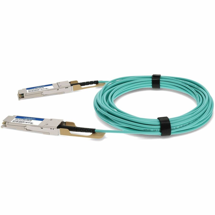 Câble réseau à fibre optique AddOn AOC-QQ-100G-10M-AO AOCQQ100G10MAO