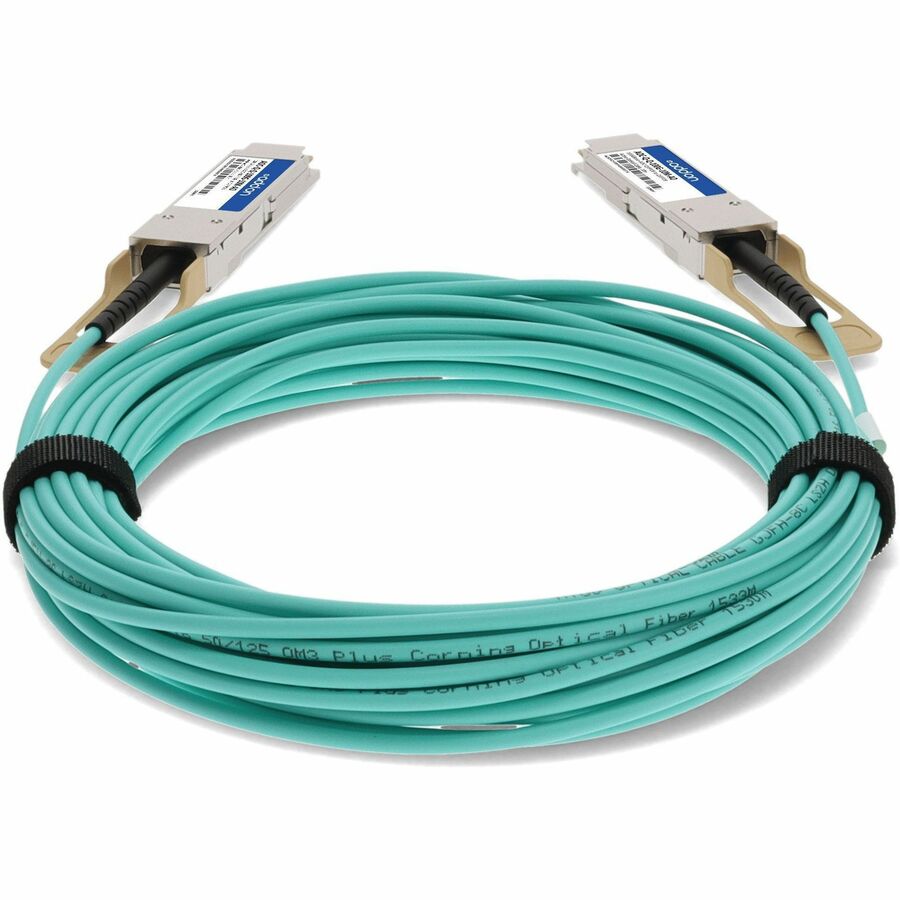Câble réseau à fibre optique AddOn AOC-QQ-100G-10M-AO AOCQQ100G10MAO