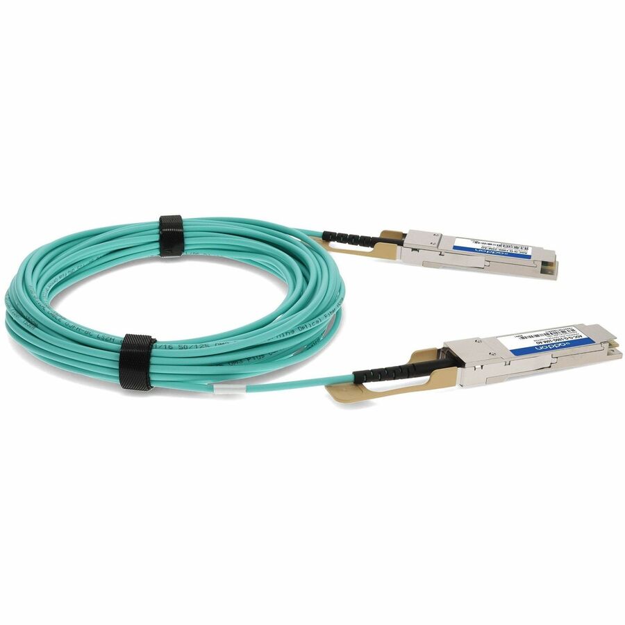 Câble réseau à fibre optique AddOn AOC-QQ-100G-10M-AO AOCQQ100G10MAO