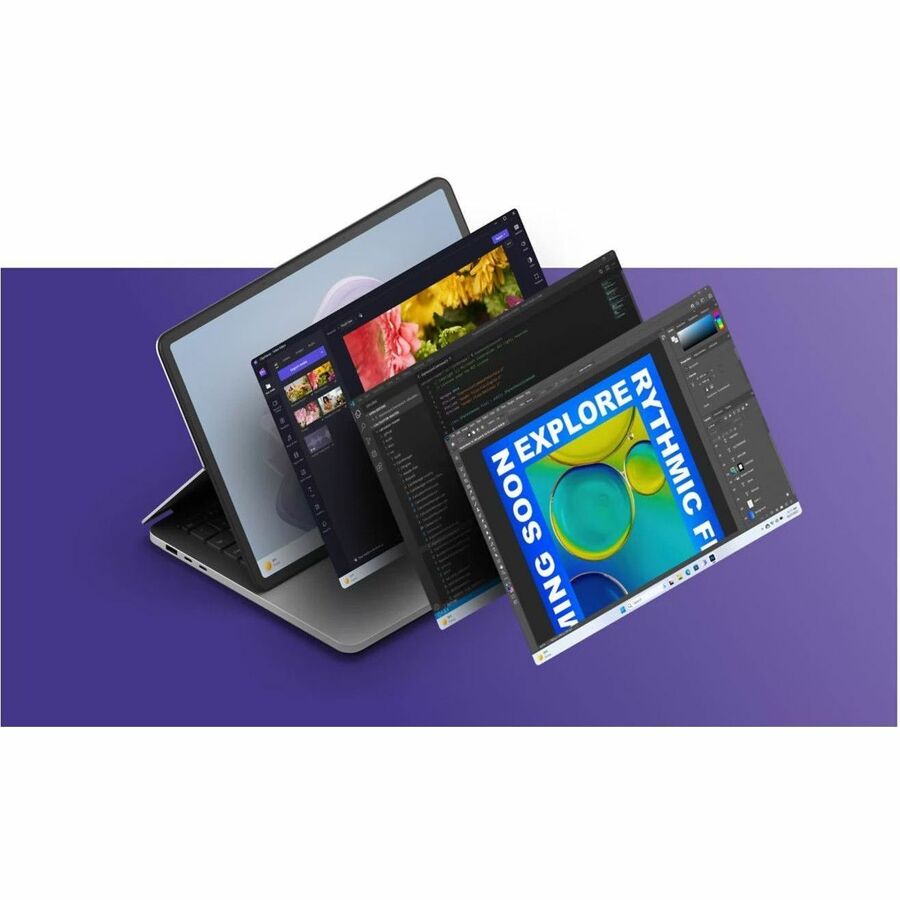 Microsoft Surface Laptop Studio 2 14,4" Écran tactile convertible (curseur flottant) Ordinateur portable 2 en 1 - Intel Core i7 - 16 Go - SSD 512 Go - Clavier anglais, français - Platine YMS-00001