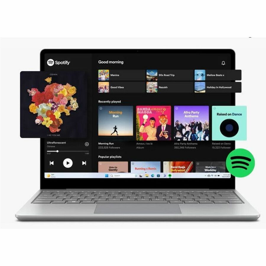 Ordinateur portable Microsoft Surface Laptop Go 3 12,4" à écran tactile - Intel Core i5 - 8 Go - SSD 256 Go - Clavier anglais, français - Platinum XK8-00001