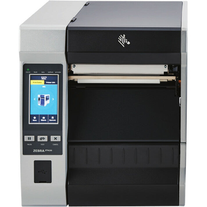 Imprimante à transfert thermique de bureau Zebra Zt620 - Monochrome - Impression d'étiquettes - USB - Série - Bluetooth ZT62063-T110200Z