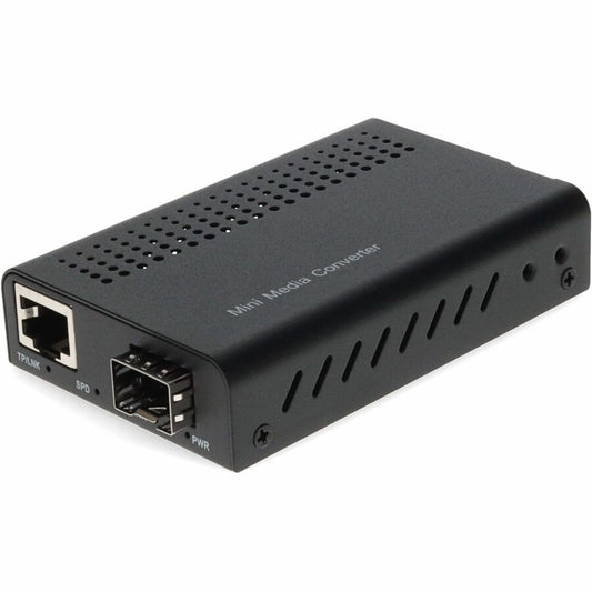 Mini convertisseur de média AddOn 10/100/1000Base-TX (RJ-45) vers port SFP ouvert ADD-GMCMN-SFP