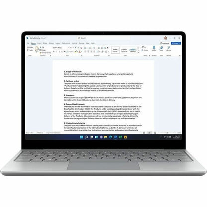 Ordinateur portable Microsoft Surface Laptop Go 2 12,4" à écran tactile - Intel Core i5 - 16 Go - SSD 256 Go KRB-00002