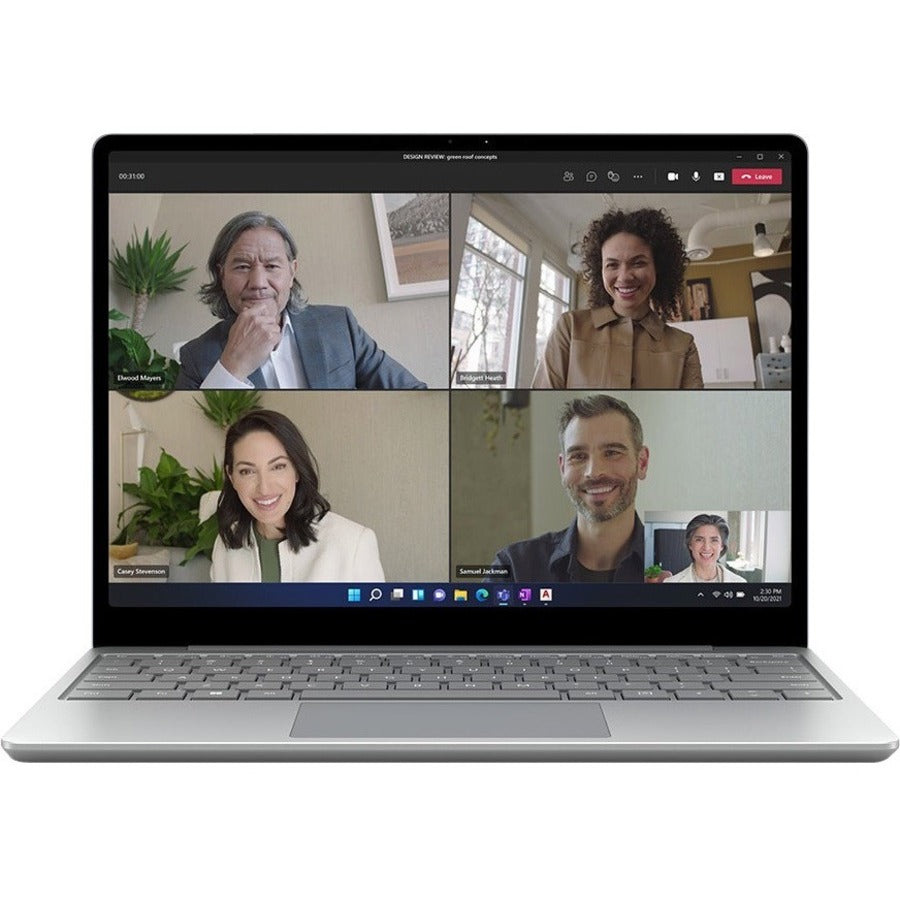 Ordinateur portable à écran tactile Microsoft Surface Laptop Go 2 12,4 pouces - Intel Core i5 11e génération i5-1135G7 - 4 Go - SSD 128 Go - Platinum KX8-00001