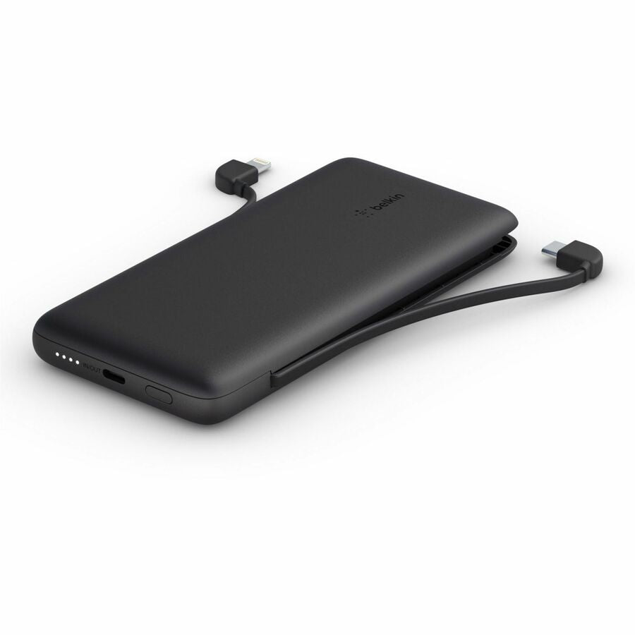 Batterie externe Belkin BoostCharge Plus 10K USB-C avec câbles intégrés BPB006BTBLK