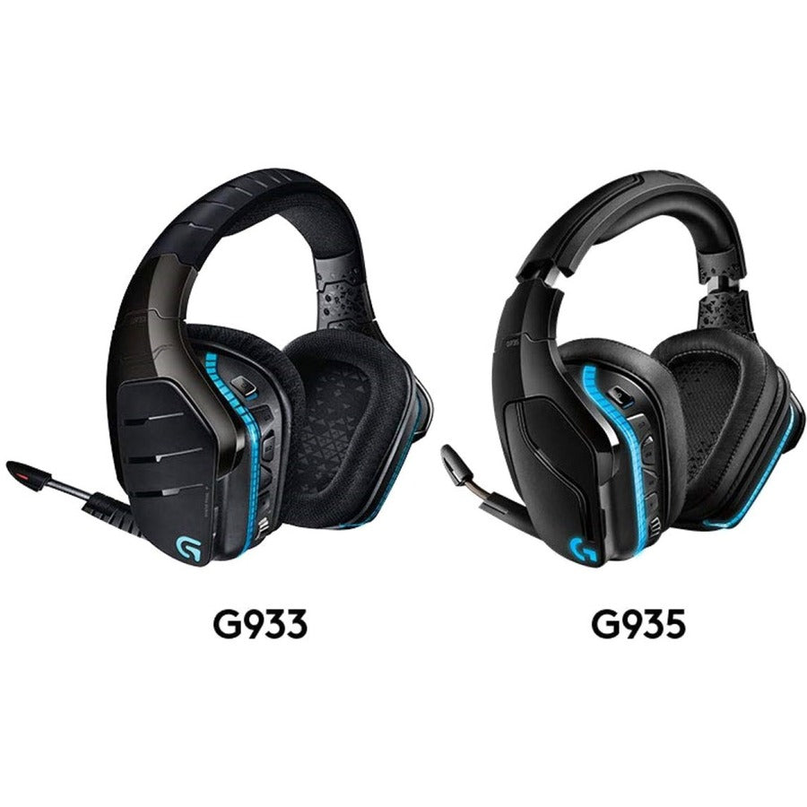 Casque de jeu sans fil Logitech G935 7.1 Surround Lightsync 981-000742