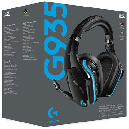 Casque de jeu sans fil Logitech G935 7.1 Surround Lightsync 981-000742