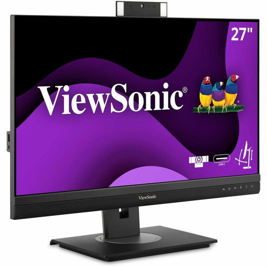 Moniteur LED WQHD avec webcam ViewSonic Graphic VG2756V-2K de 27 pouces - 16:9 - Noir VG2756V-2K