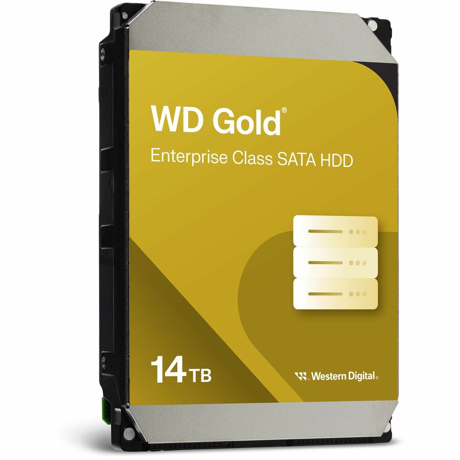 Disque dur WD Gold WD142KRYZ 14 To - 3,5" interne - SATA (SATA/600) - Méthode d'enregistrement magnétique conventionnel (CMR) WD142KRYZ