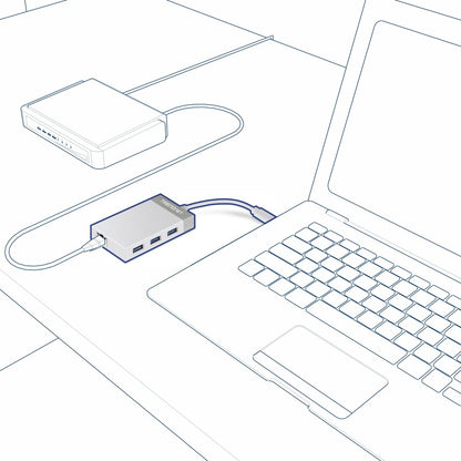TRENDnet Hub USB 3.0 à 3 ports avec adaptateur Ethernet Gigabit 10/100/1000 Mbps (3 ports USB 3.0 ; un port Ethernet Gigabit RJ45) ; compatible avec XP ; Vista ; Windows 7 ; 8 ; 8.1 ; 10 ; Mac OS 10.6-10.9 ; Nintendo Switch ; TU3-ETGH3 TU3-ETGH3