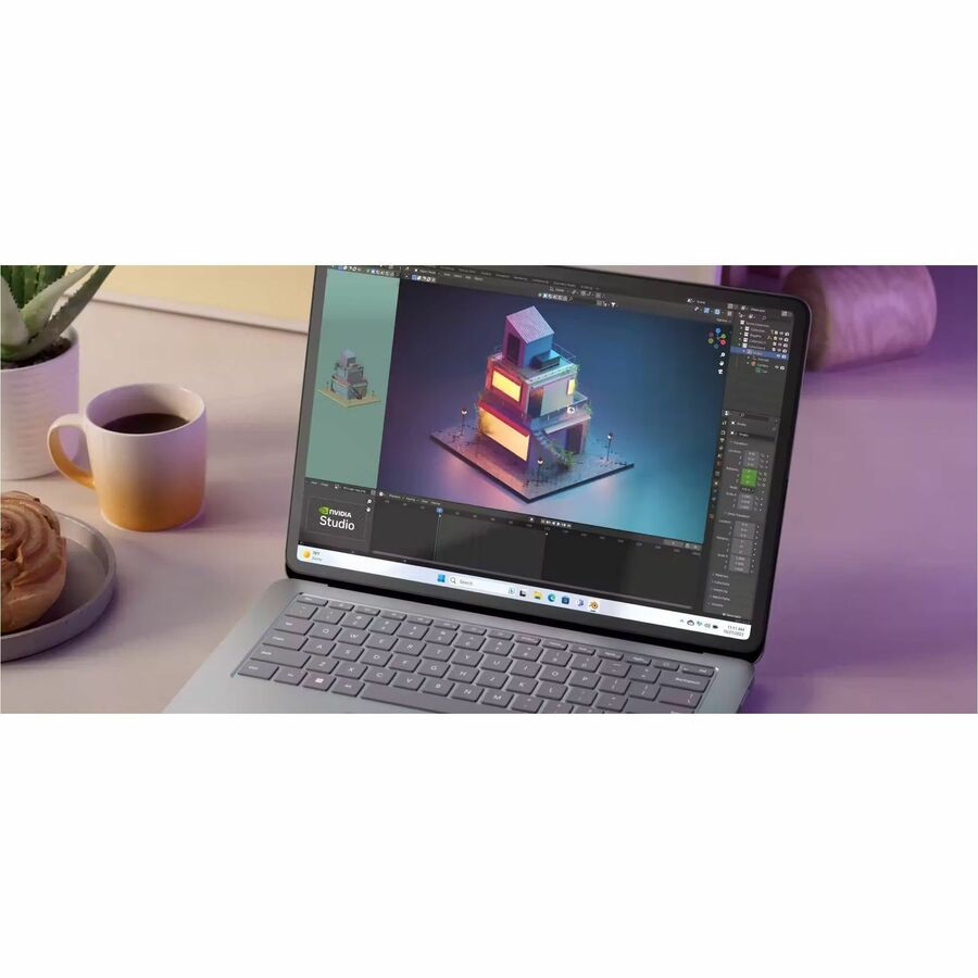 Microsoft Surface Laptop Studio 2 14,4" Écran tactile convertible (curseur flottant) Ordinateur portable 2 en 1 - Intel Core i7 13e génération i7-13800H - Plateforme Intel Evo - 16 Go - SSD 512 Go - Clavier anglais - Platinum YZZ-00001