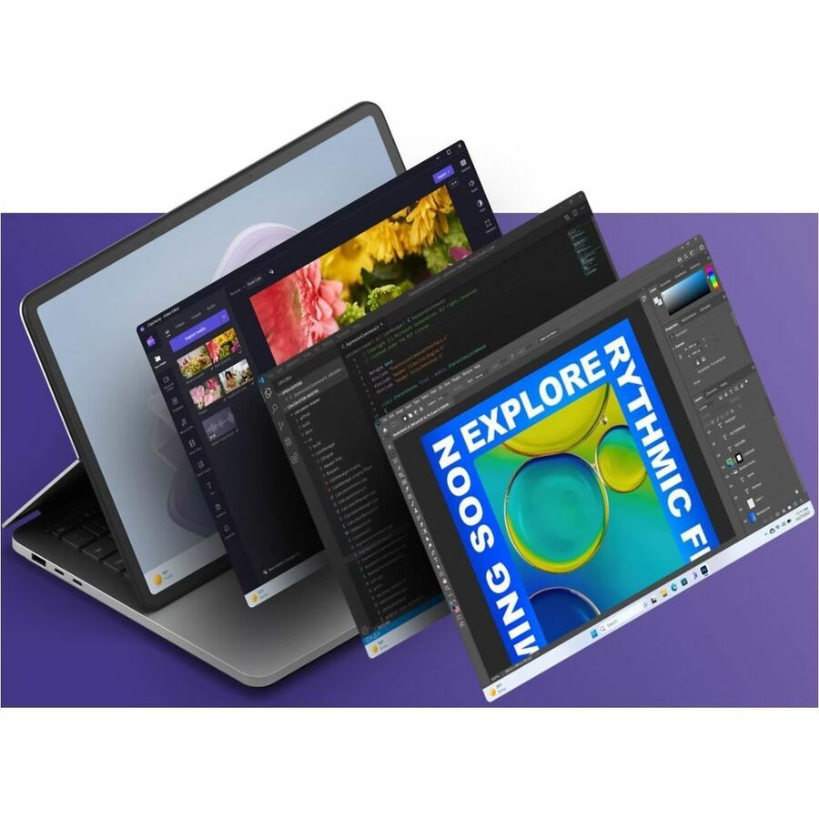 Microsoft Surface Laptop Studio 2 14,4" Écran tactile convertible (curseur flottant) Ordinateur portable 2 en 1 - Intel Core i7 13e génération i7-13800H - Plateforme Intel Evo - 16 Go - SSD 512 Go - Clavier anglais - Platinum YZZ-00001