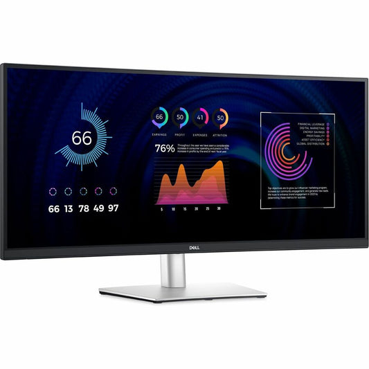 Moniteur LED incurvé Dell P3424WE 34" UW-QHD - 21:9 - Noir, Argent DELL-P3424WE