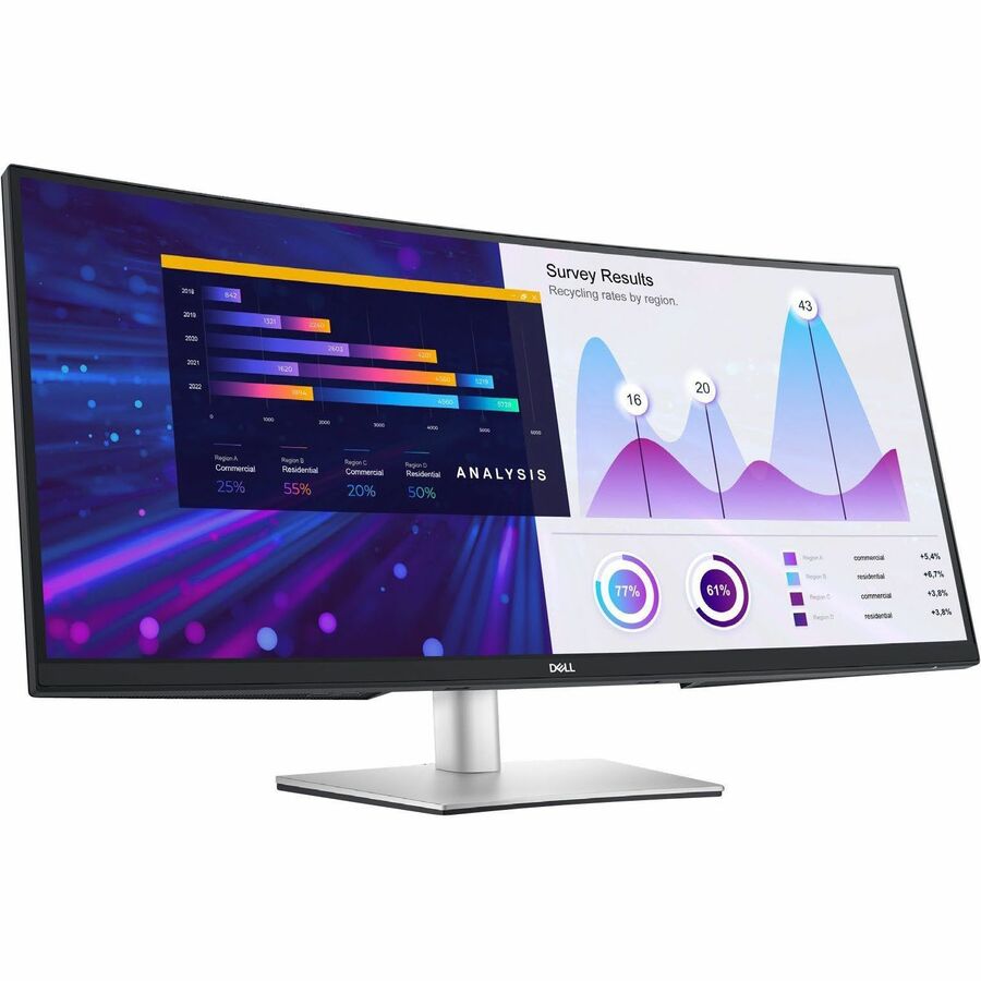 Moniteur LED incurvé Dell P3424WE 34" UW-QHD - 21:9 - Noir, Argent DELL-P3424WE