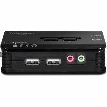 TRENDnet 2-Port USB KVM Switch and Cable Kit with Audio, Manage Two PCs, USB 1.1, Hot-Plug, Auto-Scan, Hot-Keys, Windows & Linux Compliant, TK-209K TK-209K