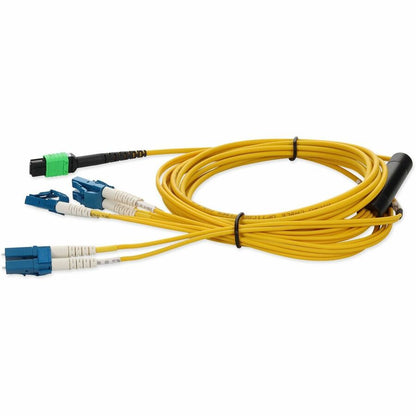 Câble de raccordement jaune AddOn 3 m MPO vers 4xLC Duplex Fanout SMF pour Juniper MTP-4LC-S3M-AO