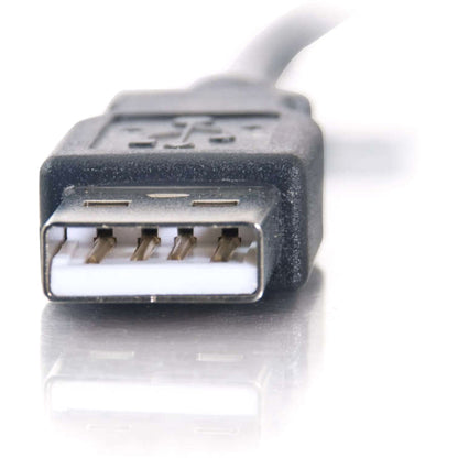 C2G 11in 4-Port USB Splitter - 3 USB A Ports and 1 USB Mini B Plug - USB 2.0 27402