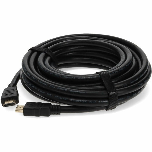 Câble HDMI mâle vers mâle noir AddOn 10,67 m (35,00 pi) HDMIHSMM35-5PK