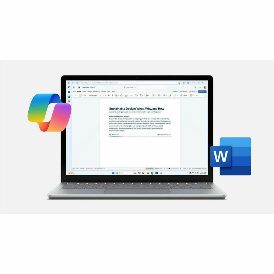 Ordinateur portable Microsoft Surface Laptop 6 13,5" à écran tactile - Intel Core Ultra 5 135H - 16 Go - SSD 256 Go - Clavier anglais - Platinum ZJQ-00026