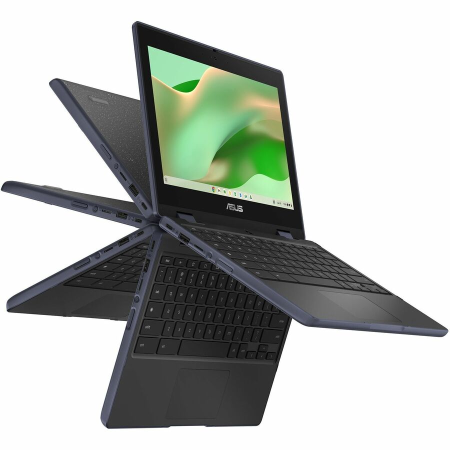 Asus Chromebook Flip CR11 CR1102FGA-CN1864T-CA 11.6" Touchscreen Rugged Convertible 2 in 1 Chromebook - HD - Intel N100 - 8 GB - 64 GB Flash Memory - Mineral Gray CR1102FGA-CN1864T-CA