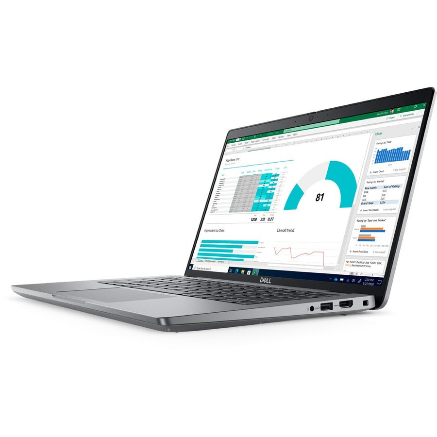 Station de travail mobile Dell Precision 3000 3480 14" - Full HD - Intel Core i5 13e génération i5-1335U - Technologie vPro - 16 Go - SSD 256 Go - Clavier anglais (États-Unis) - Gris Titane 2H58M