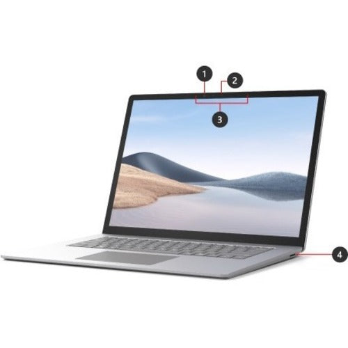 Ordinateur portable Microsoft Surface Laptop 4 15" à écran tactile - AMD Ryzen 7 4980U - 8 Go - SSD 256 Go - Platinum 5V8-00001
