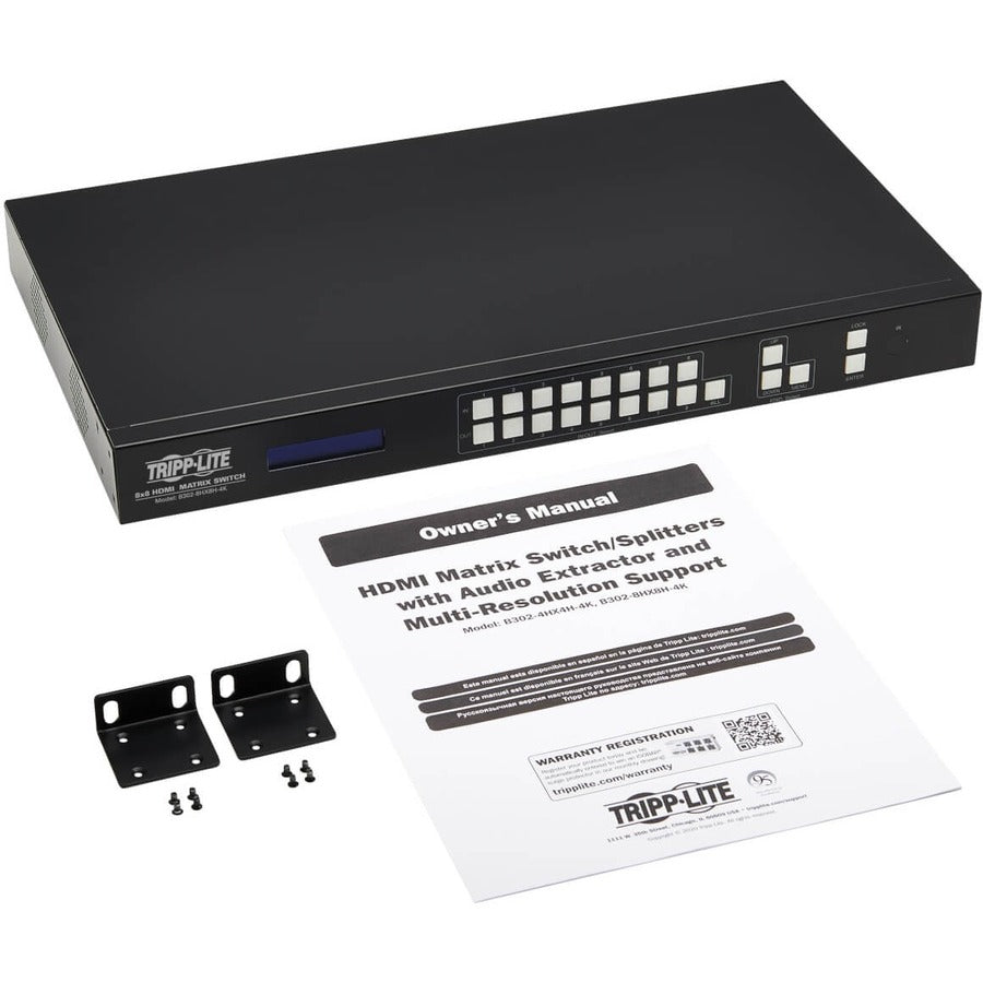 Tripp Lite by Eaton B302-8HX8H-4K 8x8 HDMI Matrix Switch/Splitter B302-8HX8H-4K
