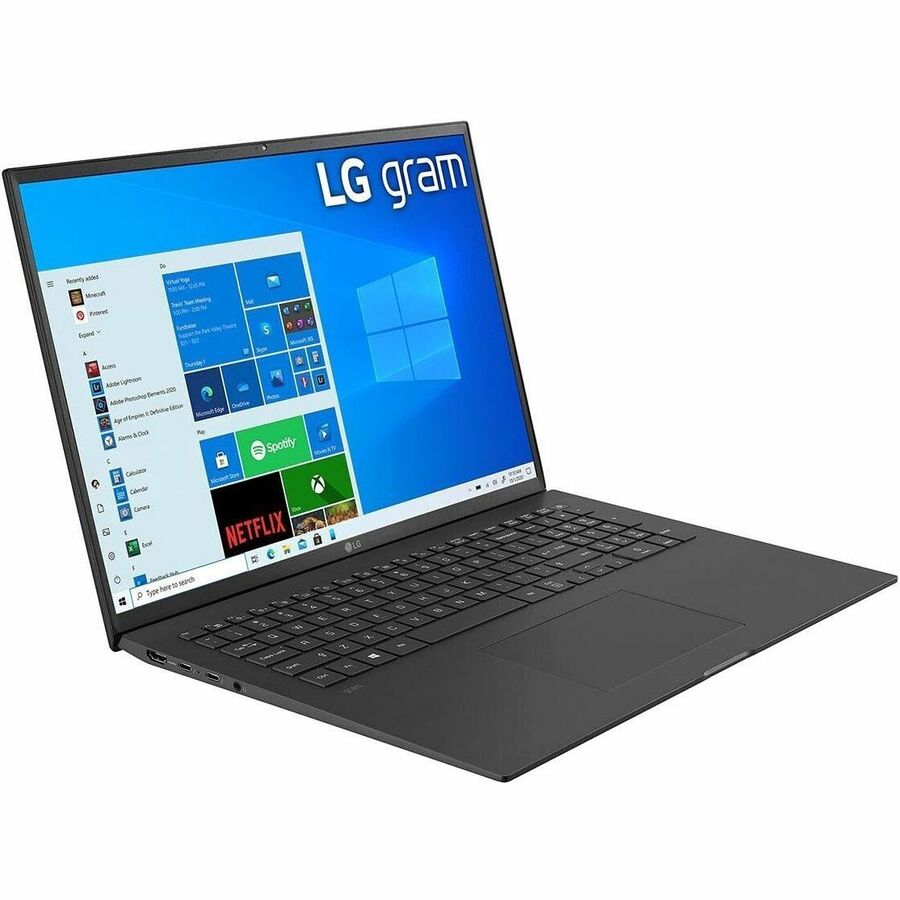 Ordinateur portable LG gram 17Z90P-N.AP75A8 17" - WQXGA - Intel Core i7 11e génération i7-1165G7 - Plateforme Intel Evo - 16 Go - SSD 512 Go - Noir obsidienne 17Z90P-N.AP75A8