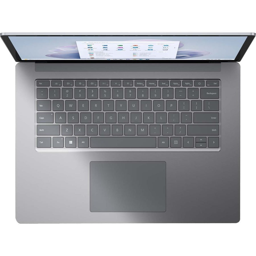 Ordinateur portable Microsoft Surface Laptop 5 15" à écran tactile - Intel Core i7 12e génération i7-1265U - Plateforme Intel Evo - 8 Go - SSD 256 Go - Clavier anglais, français - Platinum RBZ-00002