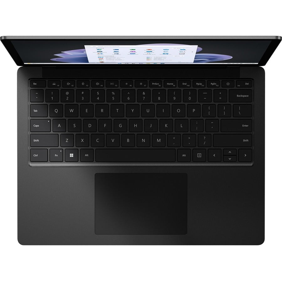Ordinateur portable Microsoft Surface Laptop 5 13,5" à écran tactile - Intel Core i5 12e génération i5-1245U - Plateforme Intel Evo - 8 Go - SSD 512 Go - Clavier anglais - Noir mat R1U-00024
