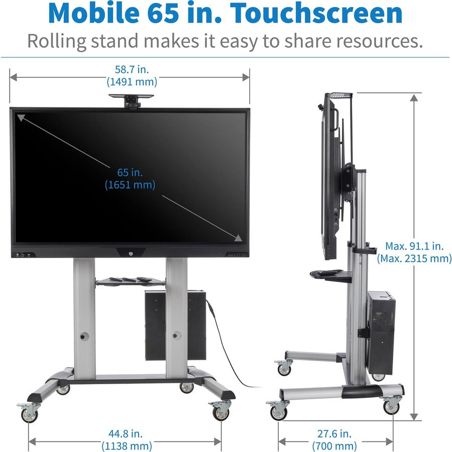 Tripp Lite by Eaton 65 In. Interactive Flat-Panel Touchscreen Display with Built-in PC DMCSTP65CBP