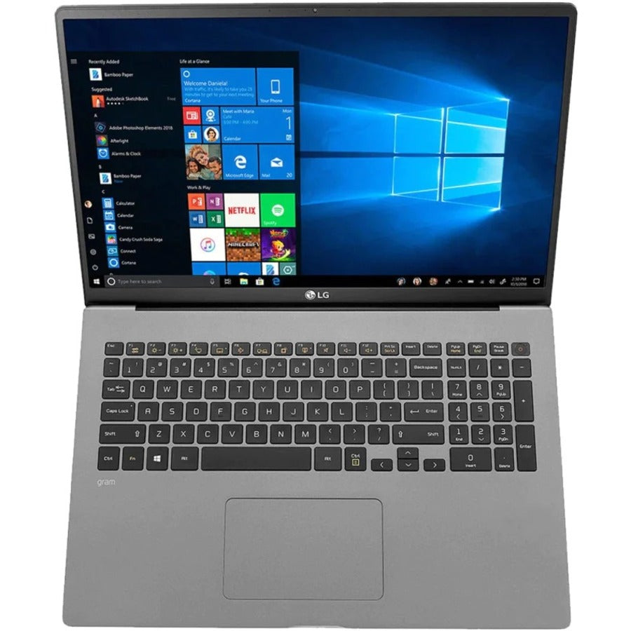 Ordinateur portable robuste LG Gram 17Z90N-V.AP75A8 17" - WQXGA - Intel Core i7 10e génération i7-1065G7 - 16 Go - SSD 512 Go - Argent foncé 17Z90N-V.AP75A8