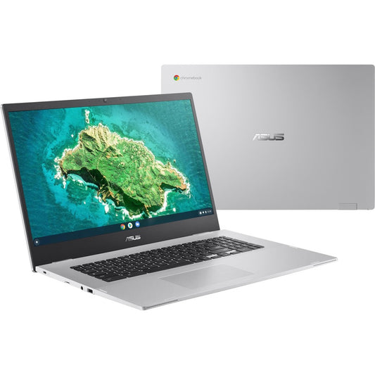 Asus Chromebook CX1700 CX1700CKA-DH01-CA Chromebook 17,3" - HD+ - Intel Celeron N4500 - 4 Go - Mémoire Flash 64 Go - Gris Minéral CX1700CKA-DH01-CA