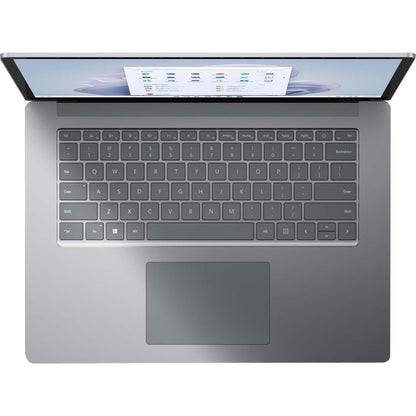 Ordinateur portable Microsoft Surface Laptop 5 15" à écran tactile - Intel Core i7 - Plateforme Intel Evo - 8 Go - SSD 512 Go - Clavier anglais, français - Platinum RG1-00002