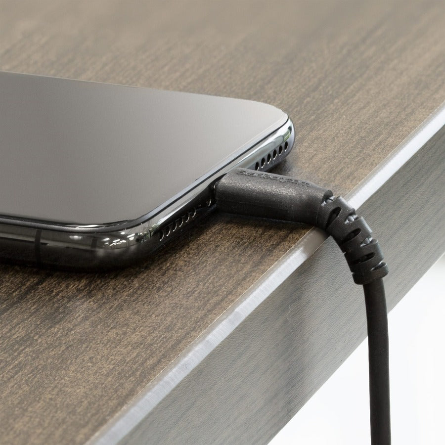 Câble USB-A vers Lightning noir durable de 1 m de StarTech.com, câble de charge/synchronisation robuste et résistant pour Apple iPhone/iPad certifié MFi RUSBLTMM1MB