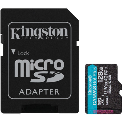 Carte microSDXC Kingston Canvas Go! Plus SDCG3 128 Go Classe 10/UHS-I (U3) SDCG3/128 Go