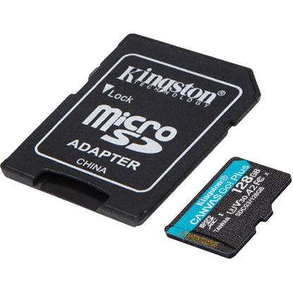 Carte microSDXC Kingston Canvas Go! Plus SDCG3 128 Go Classe 10/UHS-I (U3) SDCG3/128 Go
