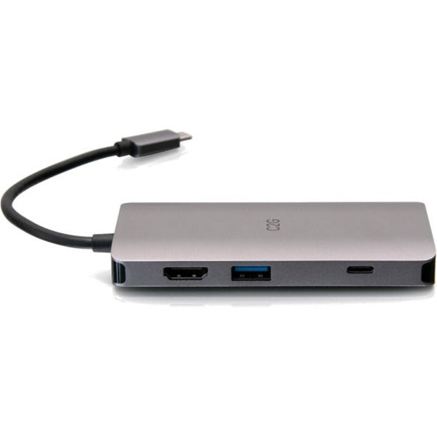 C2G USB C Portable Laptop Dock with HDMI, USB, Ethernet, SD, and USB-C - 4K C2G54458