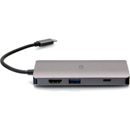 C2G USB C Portable Laptop Dock with HDMI, USB, Ethernet, SD, and USB-C - 4K C2G54458