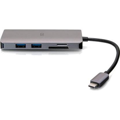 C2G USB C Portable Laptop Dock with HDMI, USB, Ethernet, SD, and USB-C - 4K C2G54458