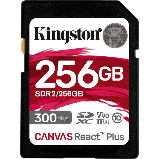 Kingston Canvas React Plus SDR2 256 Go Classe 10/UHS-II (U3) V90 SDXC SDR2/256 Go