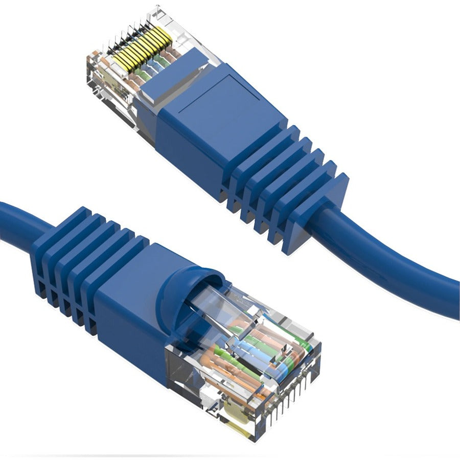 Câble de raccordement Axiom 3FT CAT6 UTP 550 MHz avec gaine moulée anti-accroc (bleu) C6MB-B3-AX