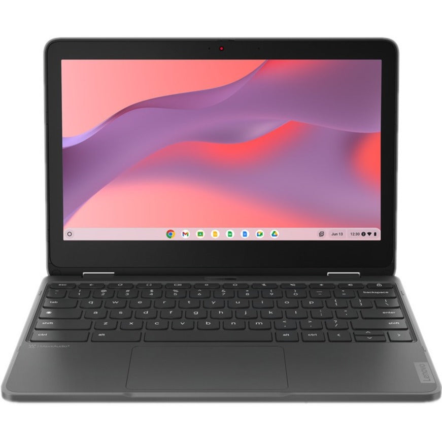 Lenovo 300e Yoga Chromebook Gen 4 82W20003US Chromebook convertible 2 en 1 à écran tactile 11,6" - HD - Octa-core (ARM Cortex A76 + Cortex A55) - 4 Go - Mémoire flash 32 Go - Clavier anglais - Gris graphite 82W20003US