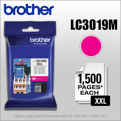 Cartouche d'encre à jet d'encre d'origine Brother Innobella LC3019MS - Magenta - 1 unité LC3019MS