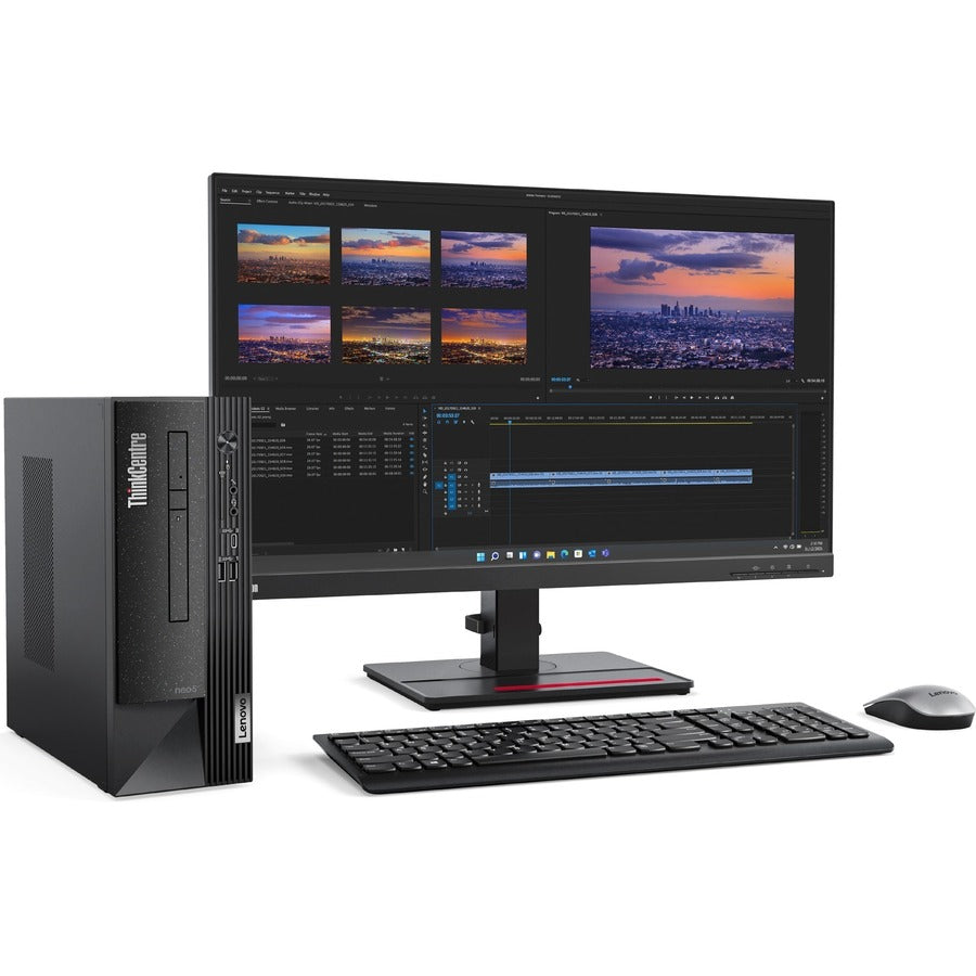 Ordinateur de bureau Lenovo ThinkCentre neo 50s Gen 4 12JF0002US - Intel Core i5 13e génération i5-13400 - 16 Go - SSD 256 Go - Petit format - Noir 12JF0002US
