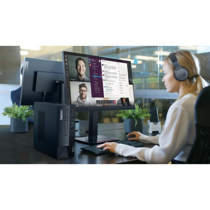Ordinateur de bureau Lenovo ThinkCentre neo 50s Gen 4 12JF0002US - Intel Core i5 13e génération i5-13400 - 16 Go - SSD 256 Go - Petit format - Noir 12JF0002US