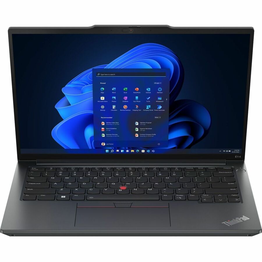 Ordinateur portable Lenovo ThinkPad E14 Gen 5 21JR001RUS 14" - WUXGA - AMD Ryzen 5 7530U - 16 Go - SSD 256 Go - Clavier anglais - Noir graphite 21JR001RUS