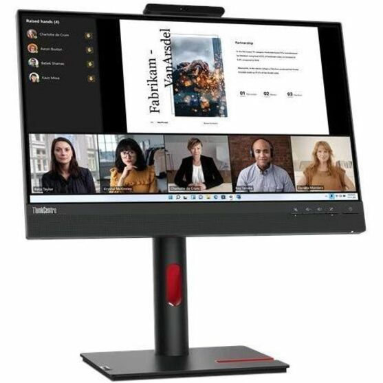 Moniteur LED Full HD Lenovo ThinkCentre TIO22GEN5 22" avec webcam - 16:9 - Noir 12N8GAR1US